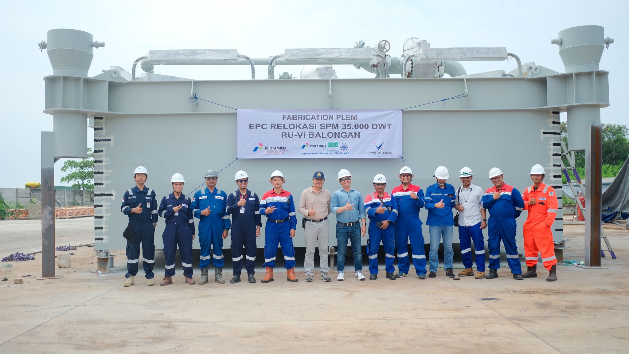 Completion of Fabrication Plem EPC Relocation SPM 35.000 DWT TU -VI Balongan.